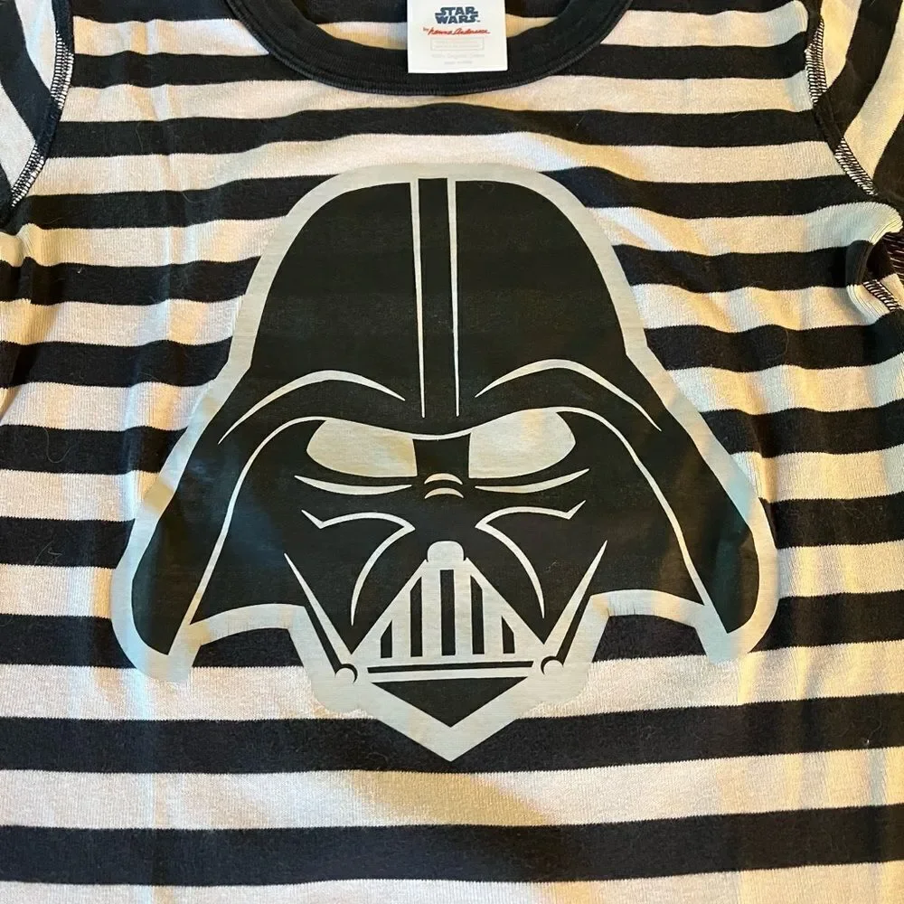 Hannah Andersson Star Wars Darth Vader Striped Shirt sz 150 or US 12 EUC